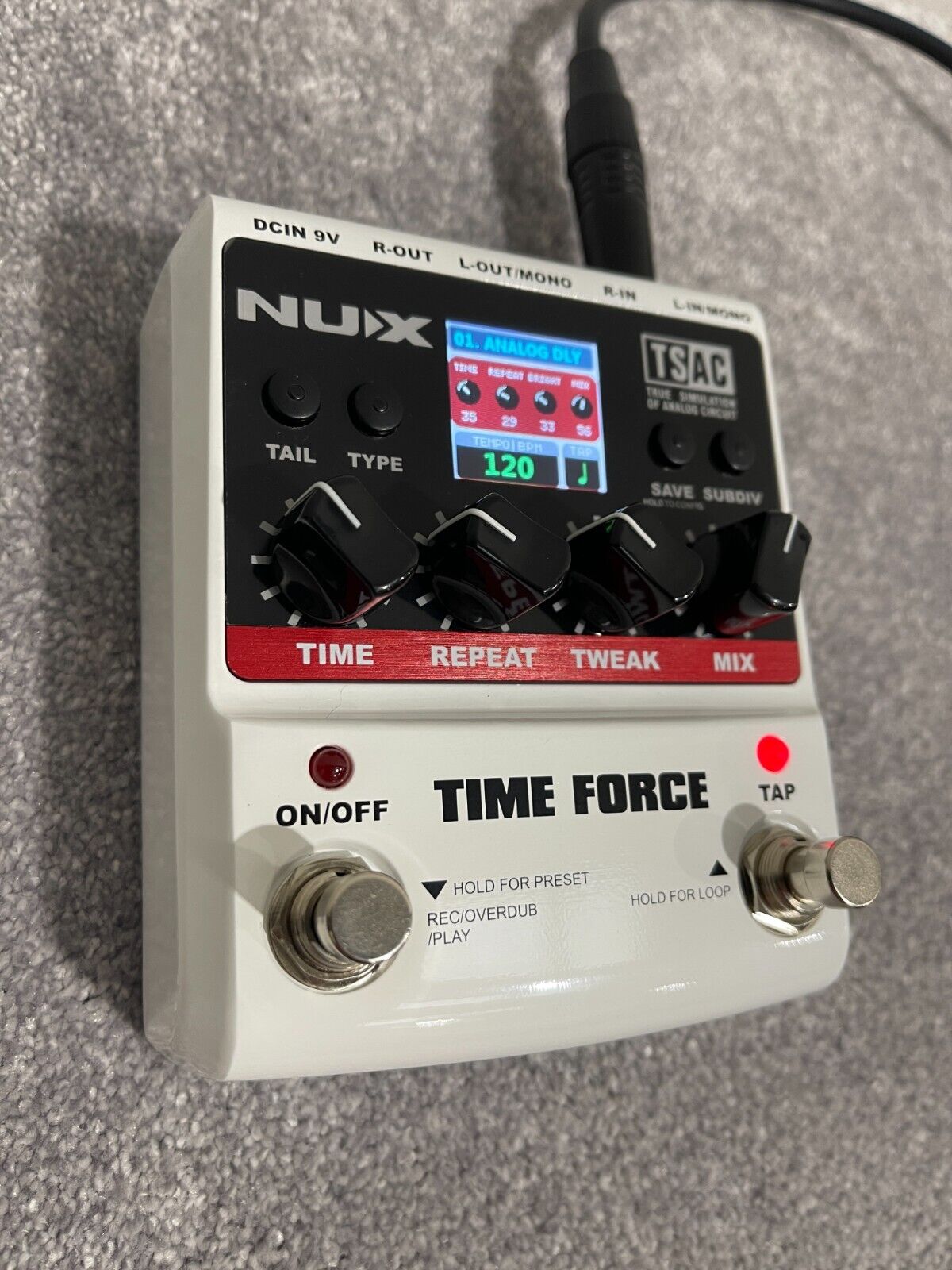 NUX Time Force Digital Delay and Loop Electric Guitar Pedal - Free UK Shipping