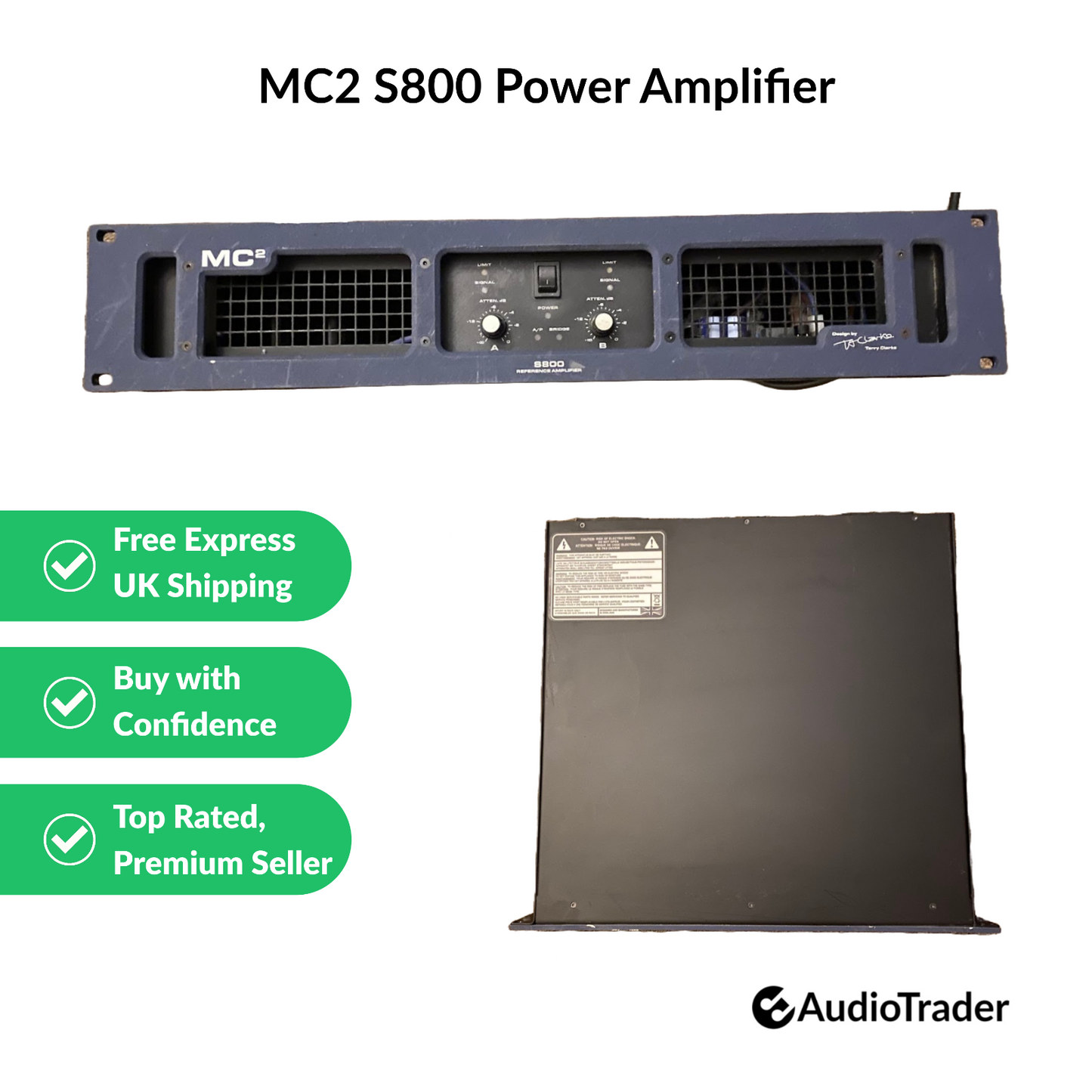 MC2 (MC Squared) S800 S-Series Premium Studio Power Amplifier