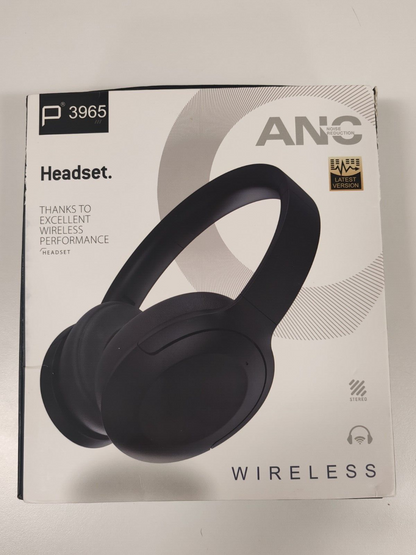 ANC P3965 Over Ear Headphones - Black - Free UK Shipping