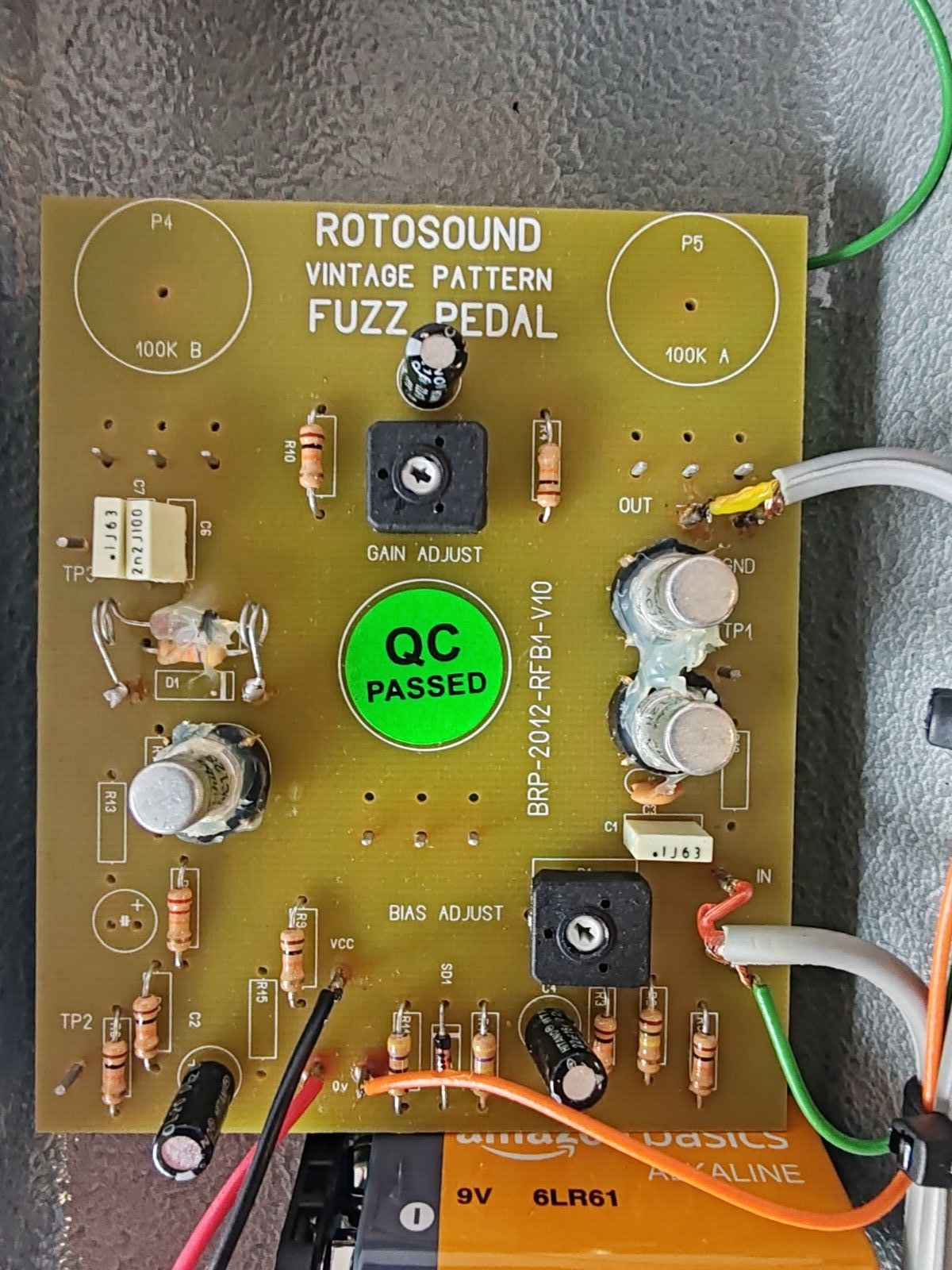 Rotosound Vintage Fuzz Pedal, Guitar Effects Pedal - Free UK Shipping