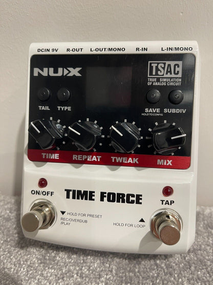 NUX Time Force Digital Delay and Loop Electric Guitar Pedal - Free UK Shipping