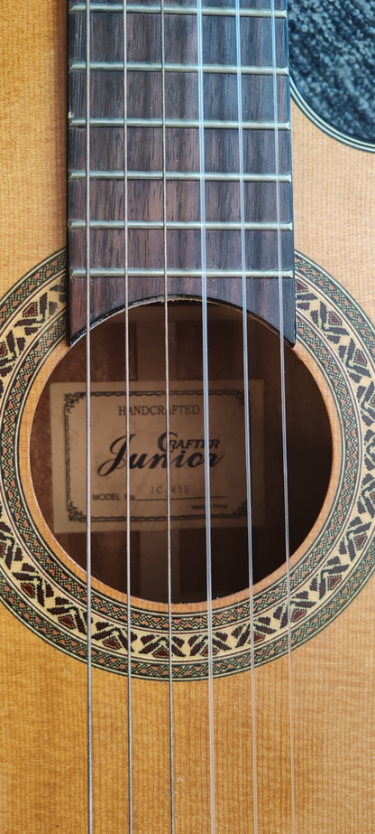 Crafter Junior JC45E Natural Electric Acoustic Classical Guitar