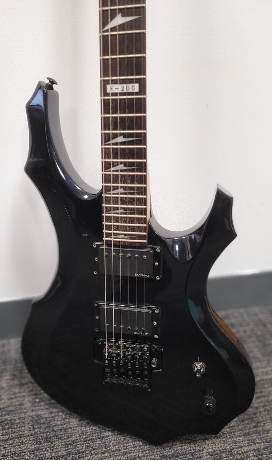 ESP Ltd F 200 Black Satin Electric Guitar - Free UK Shipping