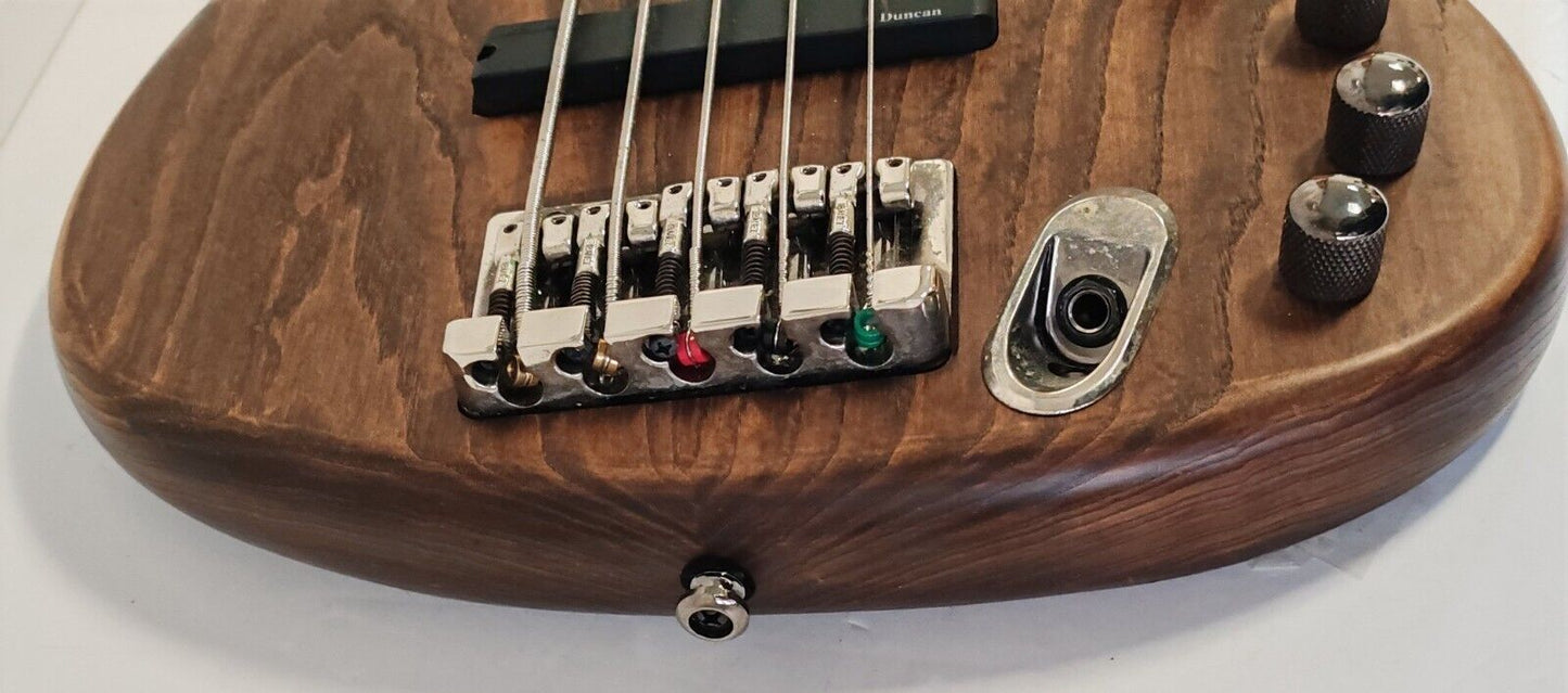 Ibanez Ergodyne EDB555 5 String Electric Bass Guitar Brown Walnut Natural