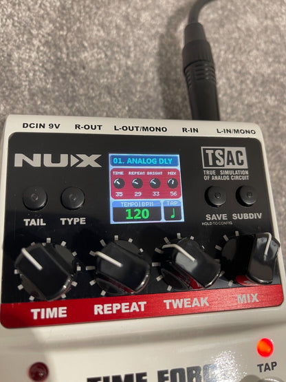 NUX Time Force Digital Delay and Loop Electric Guitar Pedal - Free UK Shipping