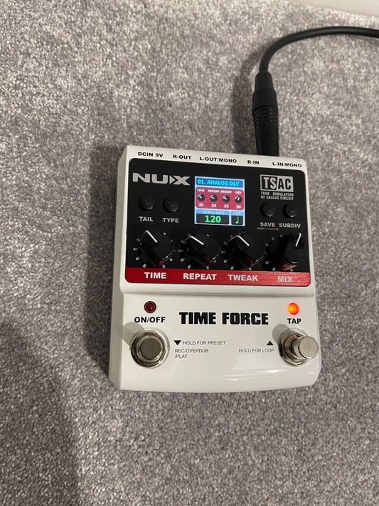 NUX Time Force Digital Delay and Loop Electric Guitar Pedal - Free UK Shipping