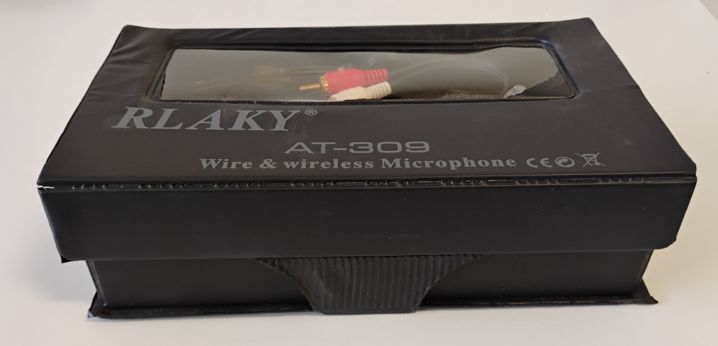 Rlaky AT-309 Wire/Wireless Microphone + Wireless Receiver (Original Box)