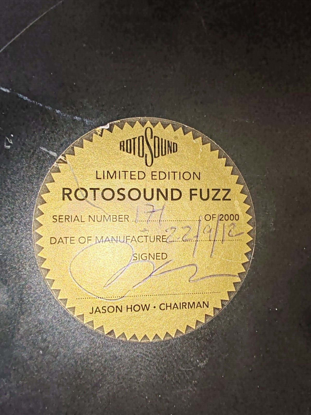 Rotosound Vintage Fuzz Pedal, Guitar Effects Pedal - Free UK Shipping