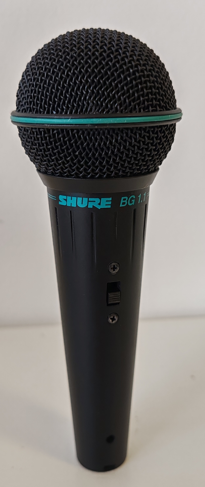 Shure bg1.1 Wired Microphone Dynamic Low Z + Bag + Cable