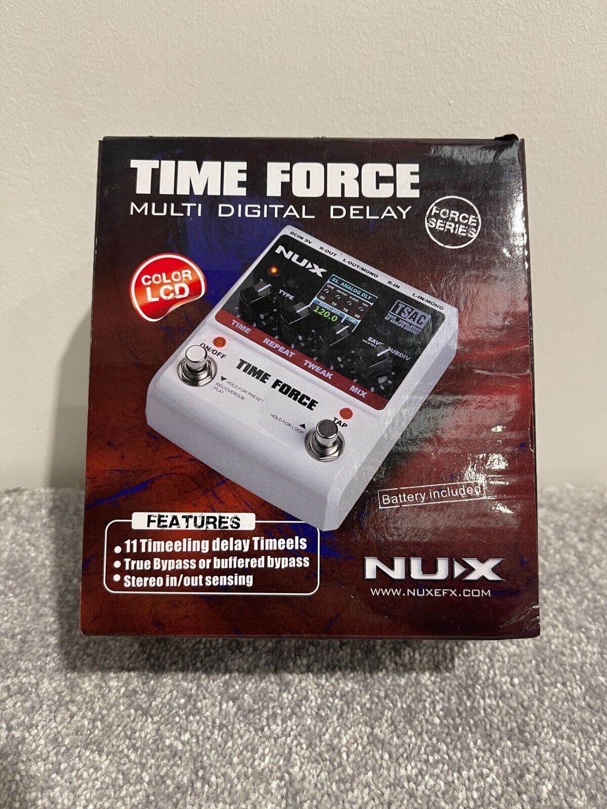 NUX Time Force Digital Delay and Loop Electric Guitar Pedal - Free UK Shipping