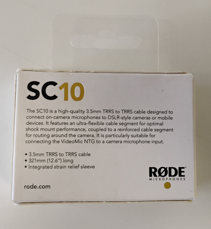 RODE SC10 TRRS To TRRS Cable 3.5mm