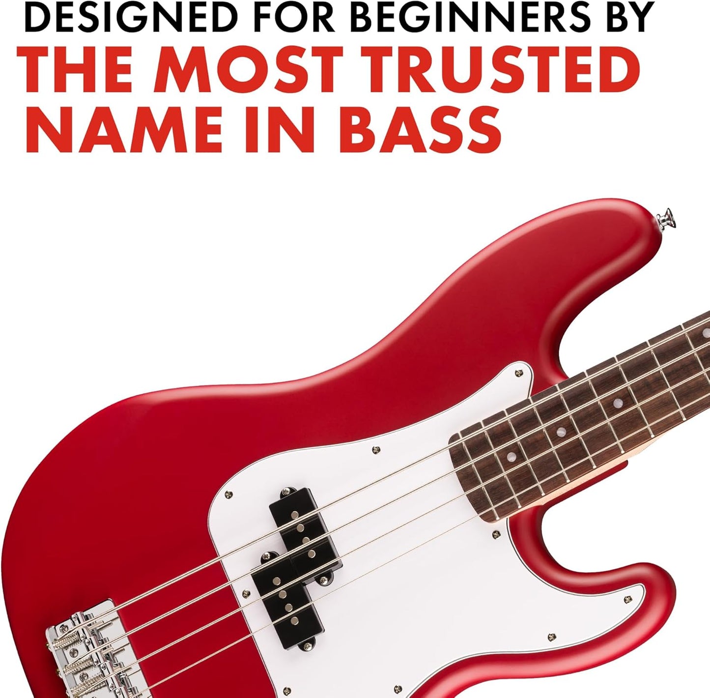 Squier by Fender Debut Collection Precision Bass Guitar - Red