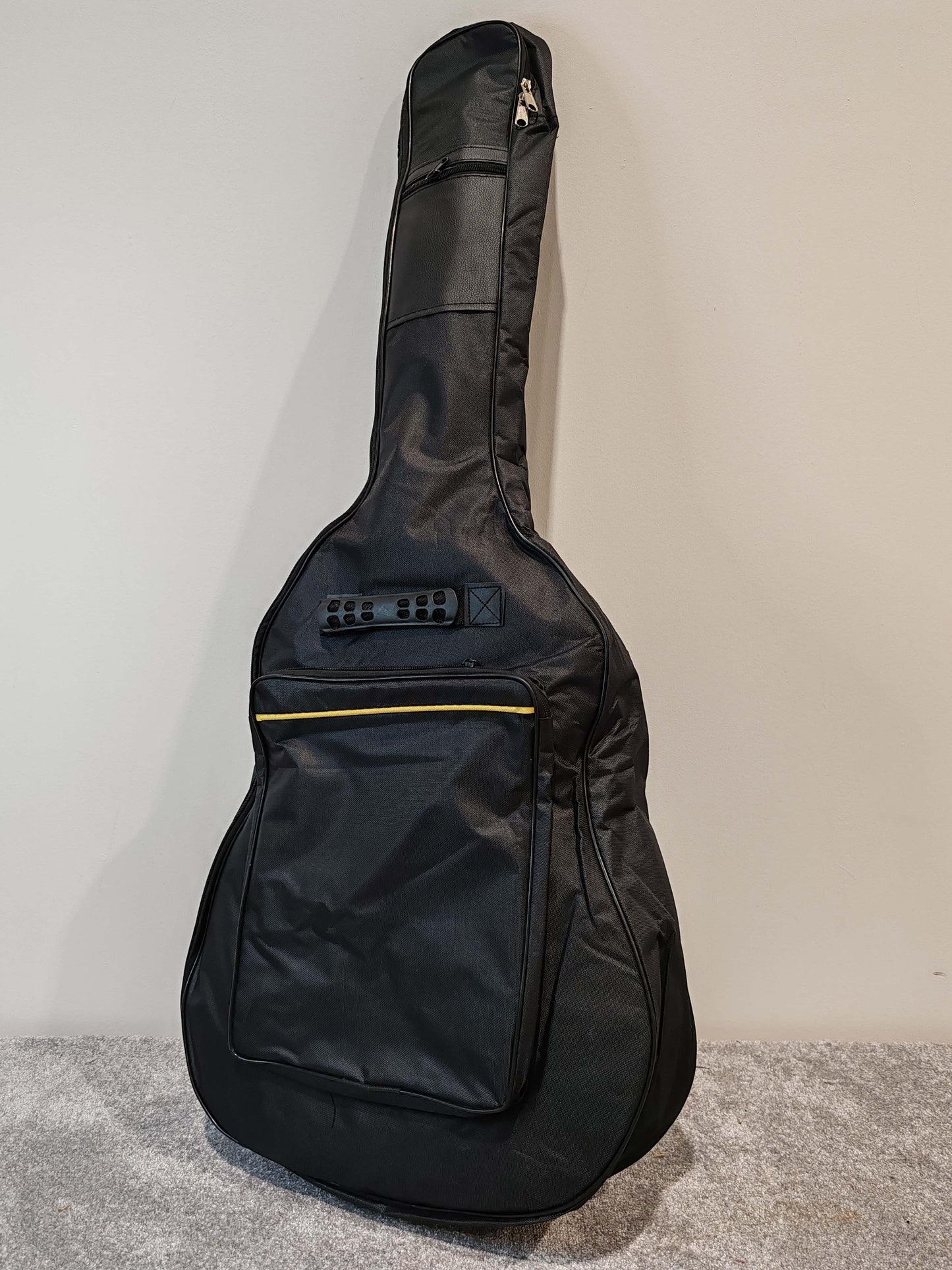 Acoustic / Electric Guitar Soft Gig Bag - Black and Yellow