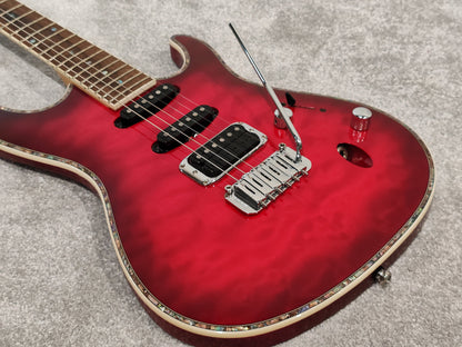 Ibanez SA360QM Electric Guitar - Red - With Hard Case