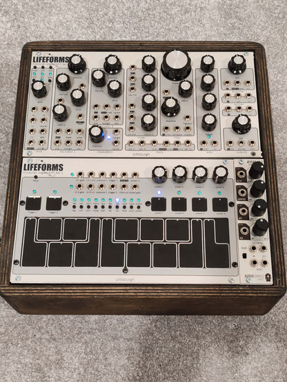 Pittsburgh Modular Lifeforms System 201 Performance Synthesizer with Audio Damage ADM21 Aeverb Mk2 Stereo Reverb