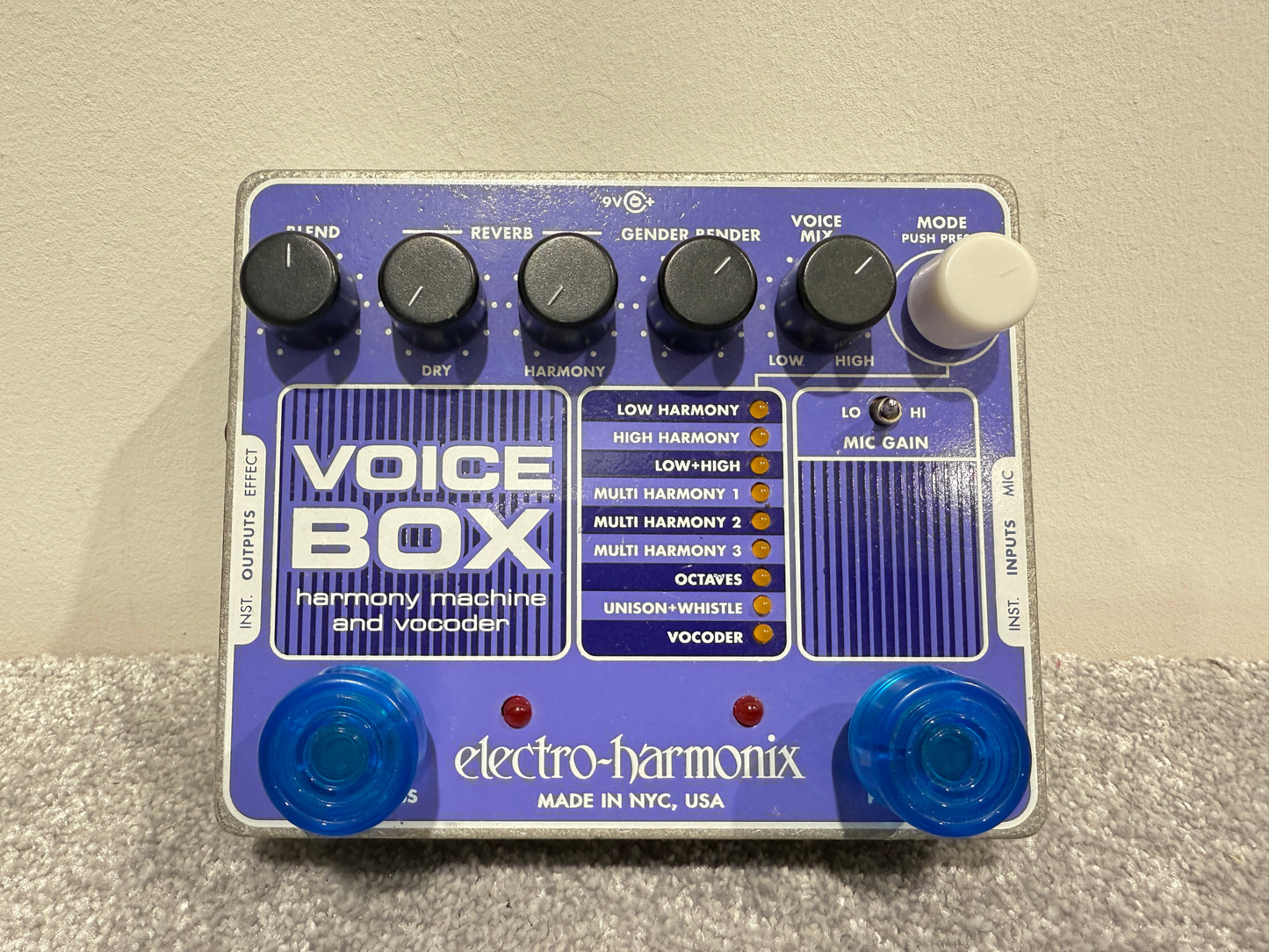 Electro-Harmonix Voice Box - Harmony Machine and Vocoder Pedal