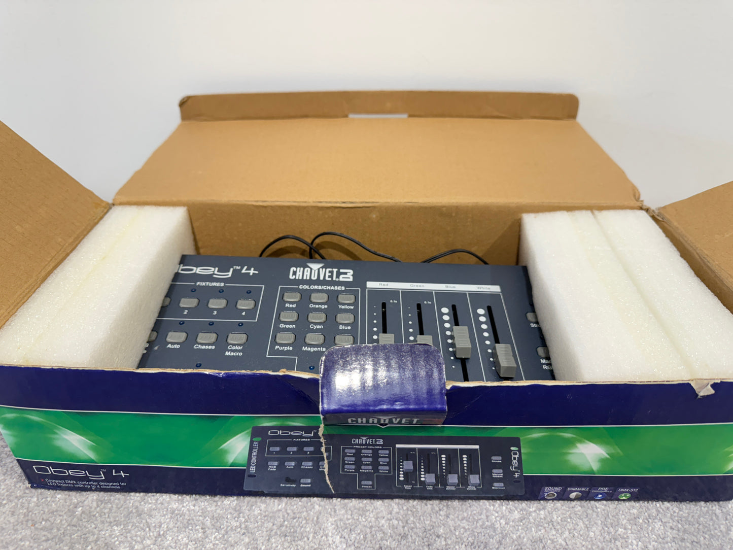 Chauvet Obey 4 DMX / DJ Lighting Controller with Power Supply